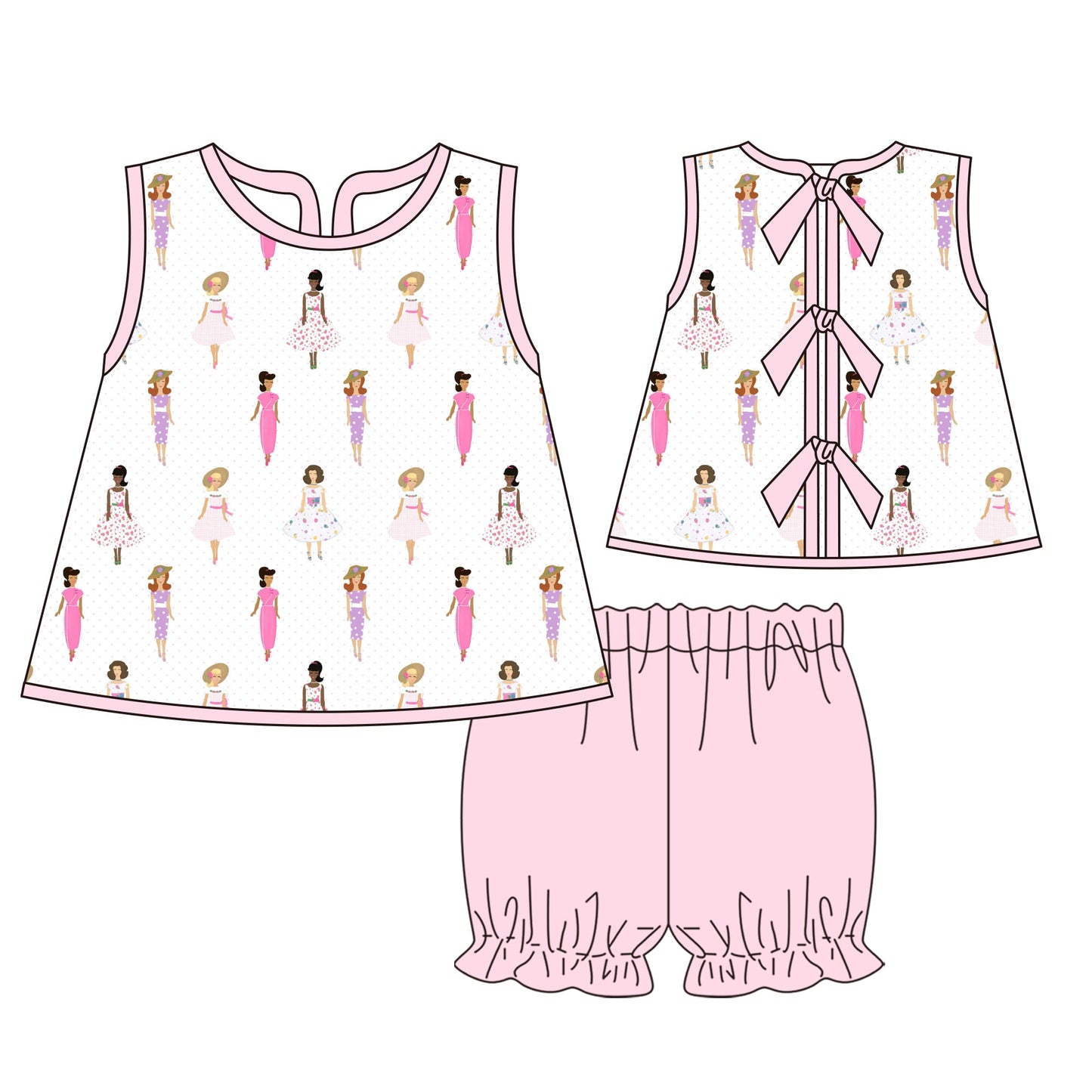 RTS: Just a Girl Short Set