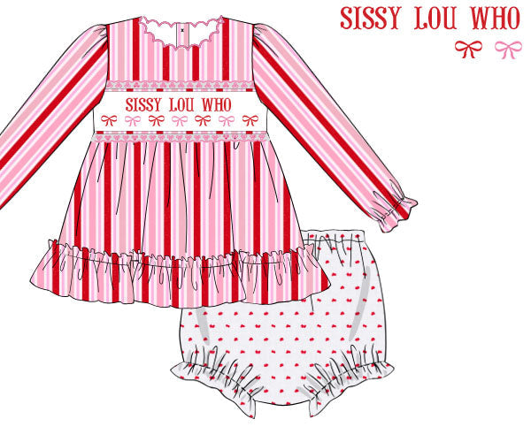 RTS: Lou Who Diaper Set (Dress Length 4T-6) SWEET GIRL