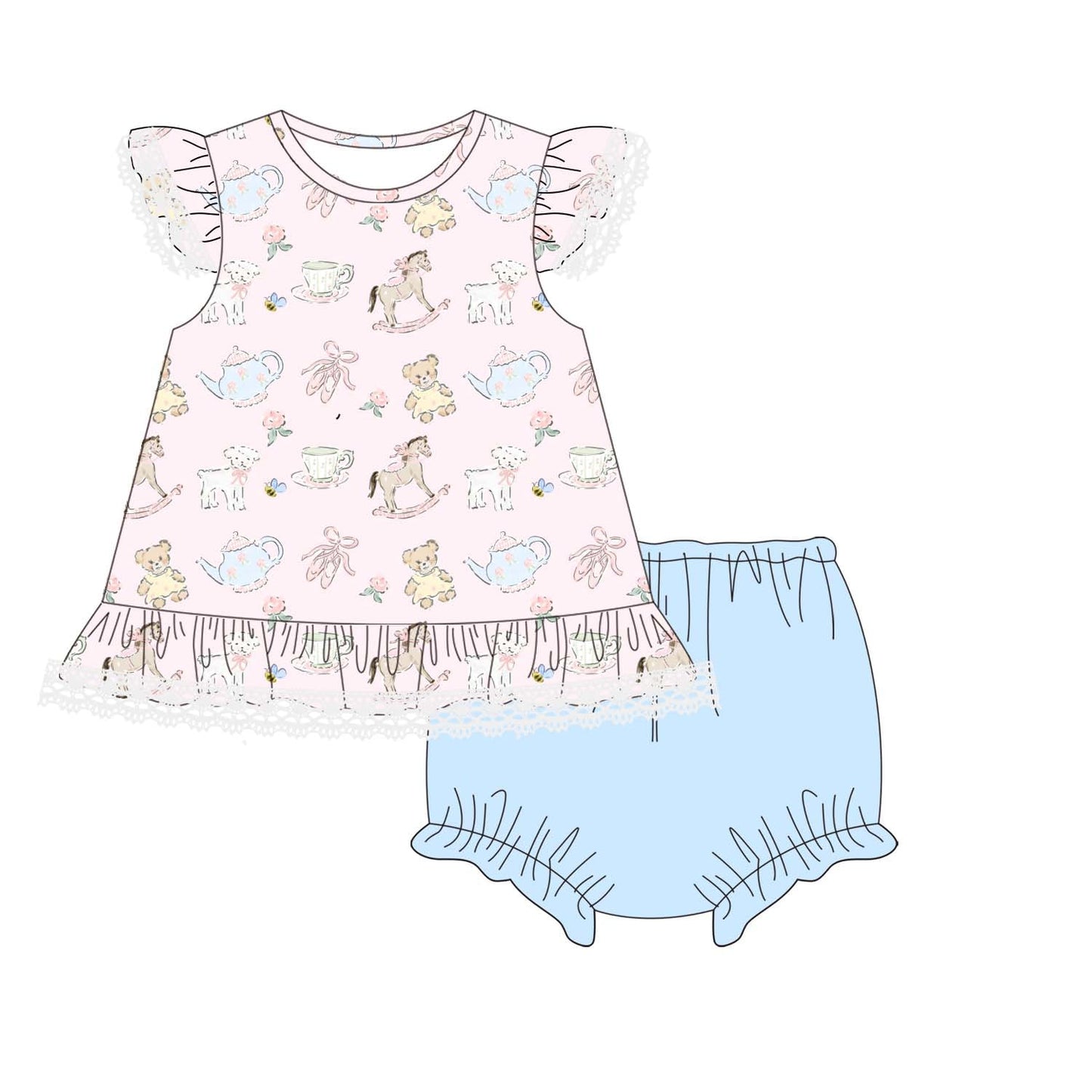 RTS: Girlhood Diaper Set