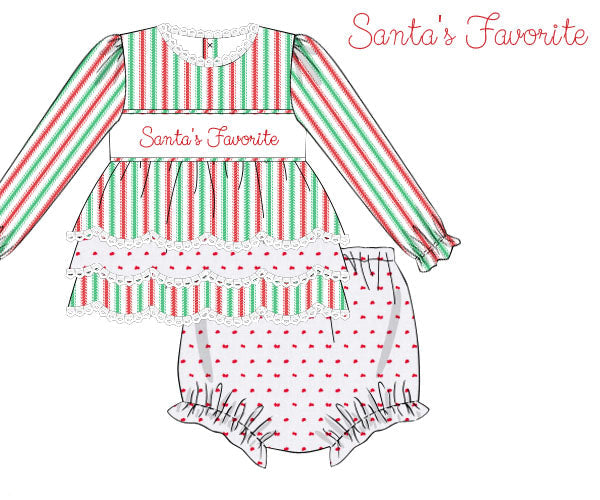 Pre Order 21: Santa's Favorite Diaper Set