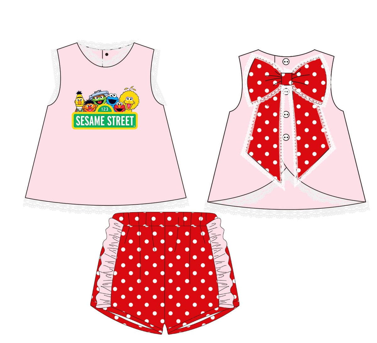 Pre Order 28: Sesame Street Short Set / ETA to TWL in March
