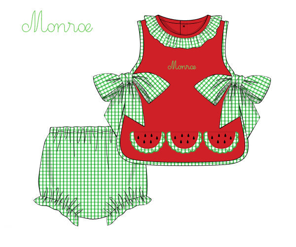 RTS: Watermelon Sugar Diaper Set (BLANK)