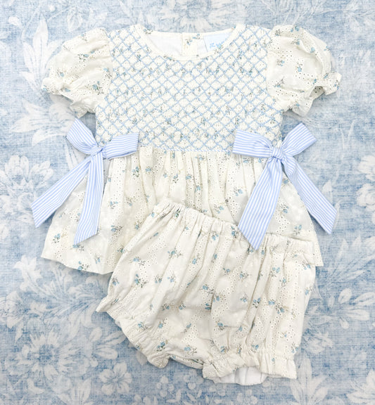 RTS: Ocean Breeze Diaper Set (Dress Length 4T-6)