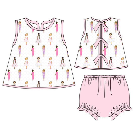 RTS: Just a Girl Diaper Set