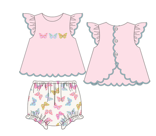 Pre Order 28: Indy's Butterflies Diaper Set / ETA to TWL in March