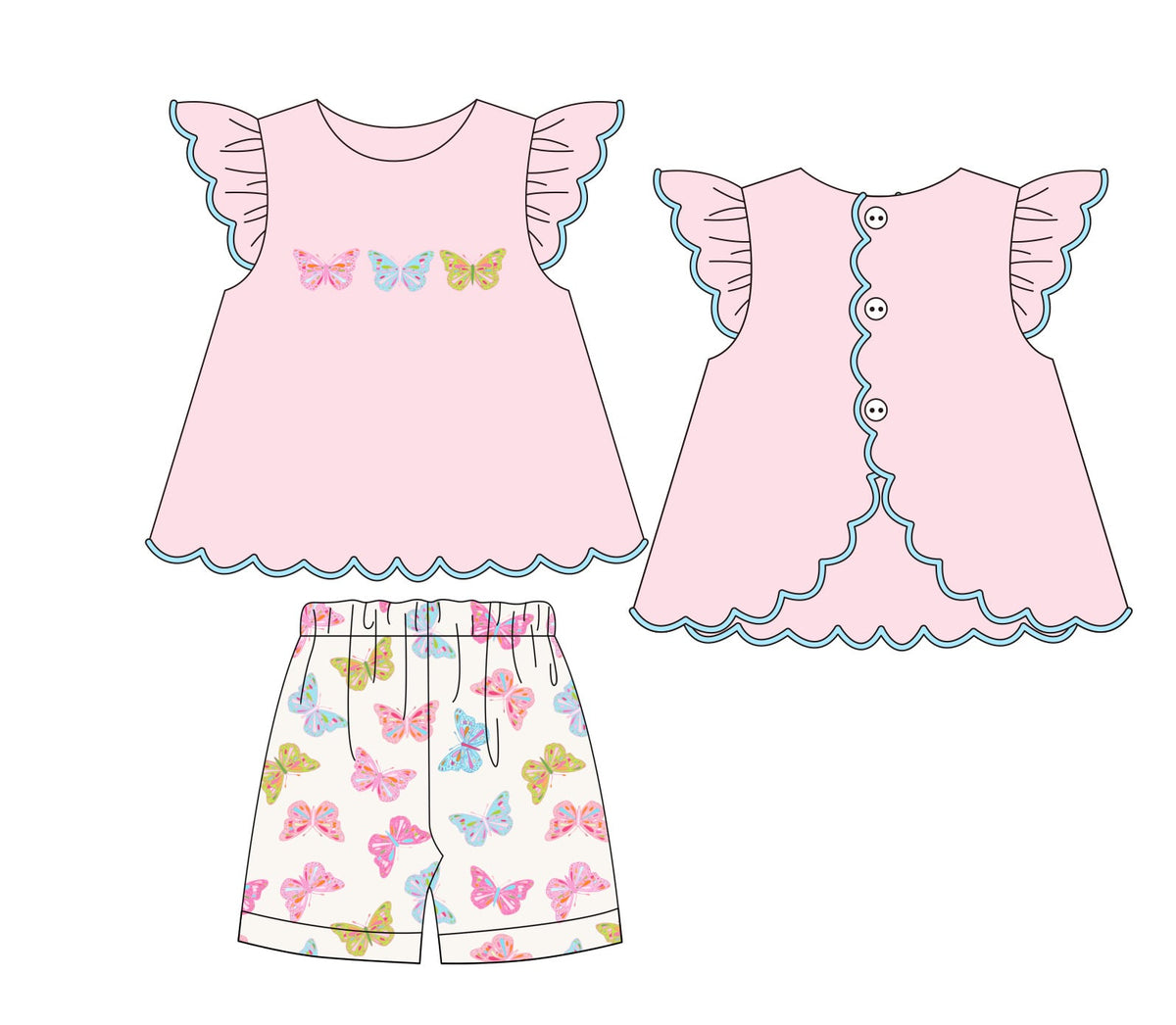 Pre Order 28: Indy's Butterflies Short Set / ETA to TWL in March