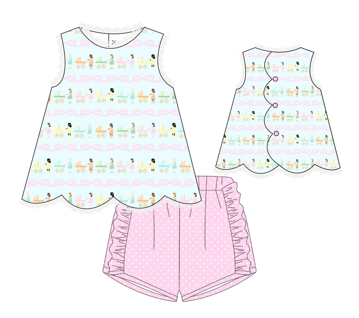Pre Order 28: Baby Carriage Short Set / ETA to TWL in March