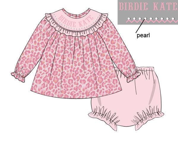 Pre Order 22: Cheetah Girl Diaper Set (Dress Length 4T-6)