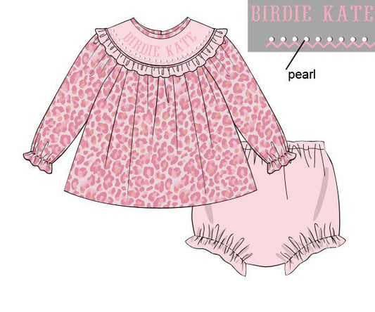 Pre Order 22: Cheetah Girl Diaper Set (Dress Length 4T-6)