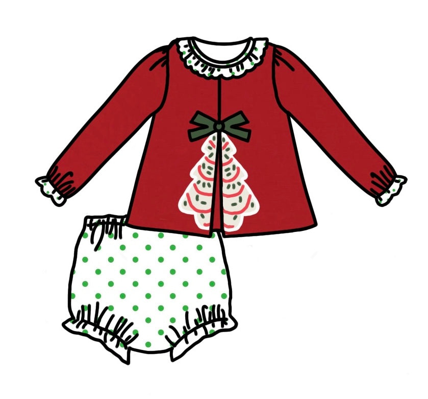 RTS: Oh, Christmas Tree Diaper Set