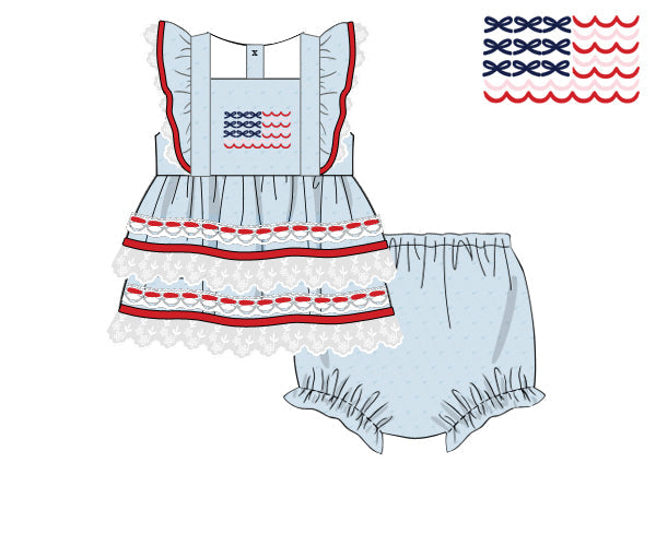 RTS: American Sweetheart Diaper Set
