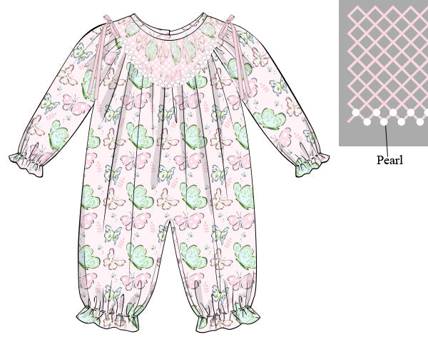 Pre Order 22: Flutter & Bloom Girl Romper