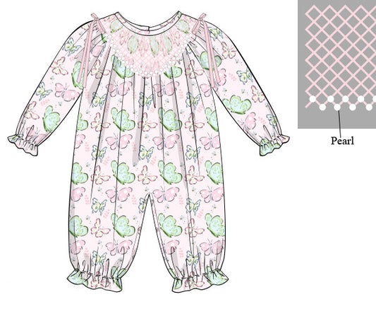 Pre Order 22: Flutter & Bloom Girl Romper