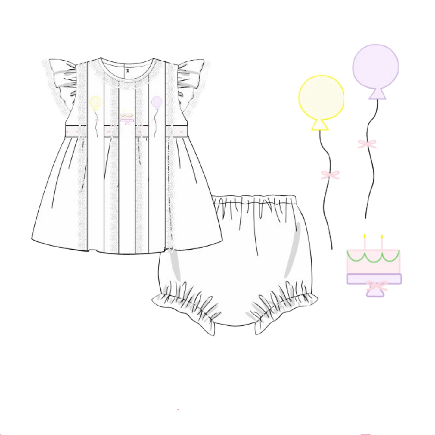 RTS: Sweet Wishes Diaper Set