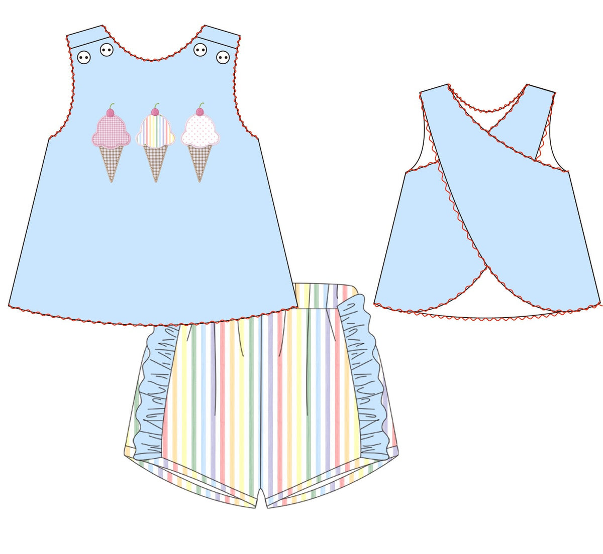 Pre Order 28: I Scream, You Scream Short Set / ETA to TWL in March