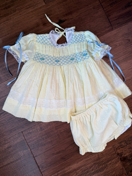 RTS: Primrose Lace Diaper Set (Dress Length 4T-6)