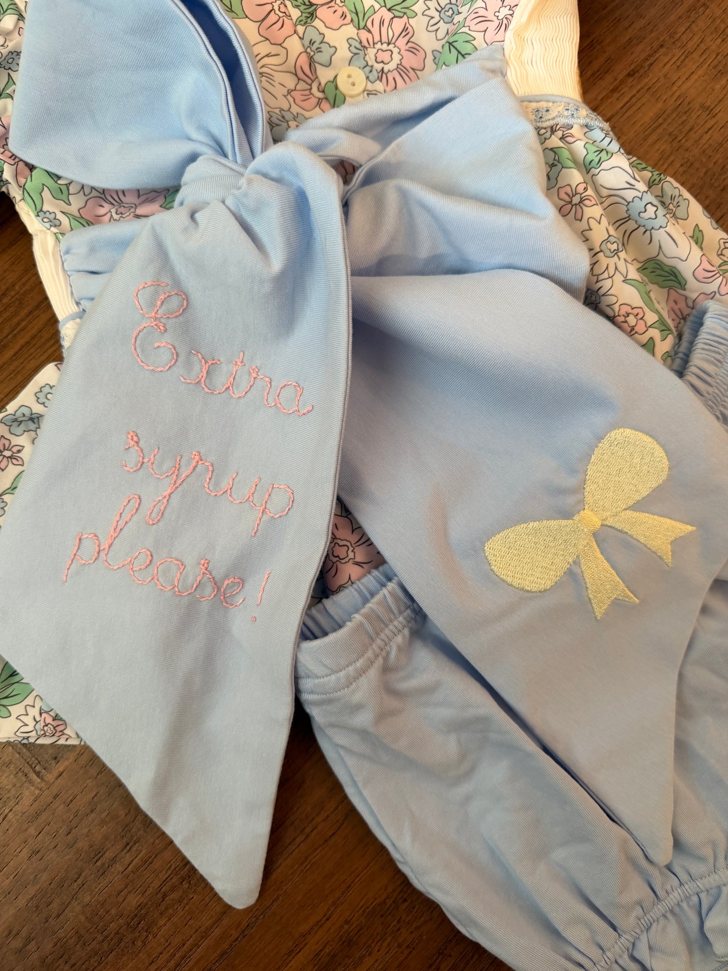 RTS: Born to Brunch Girl Diaper Set (Dress Length 4t-6)
