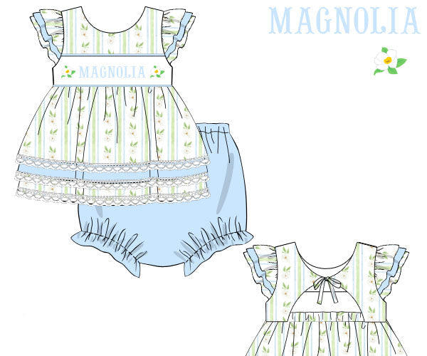 RTS: Southern Charm Diaper Set (DADDY'S GIRL)