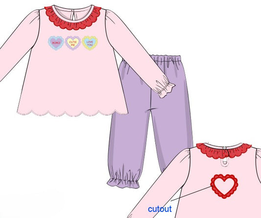 Pre Order 4: Candy Heart Pant Set