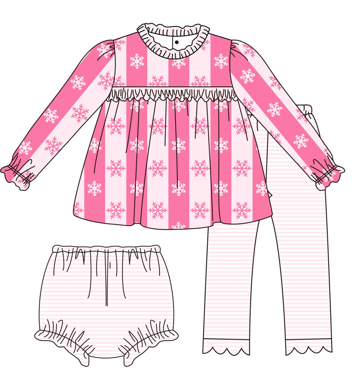 RTS: Pink Frost 3 Piece Set BUDGET